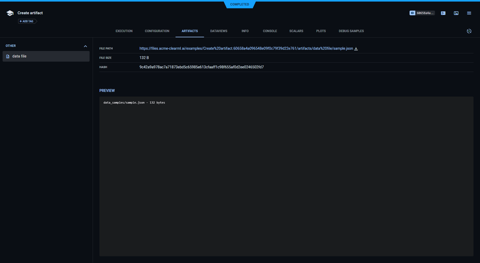 Using Artifacts | ClearML