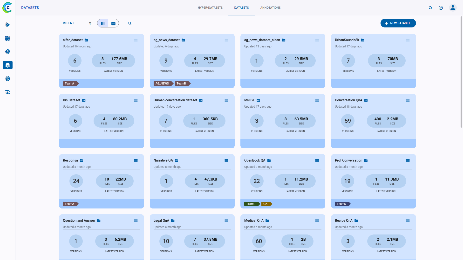 Dataset page