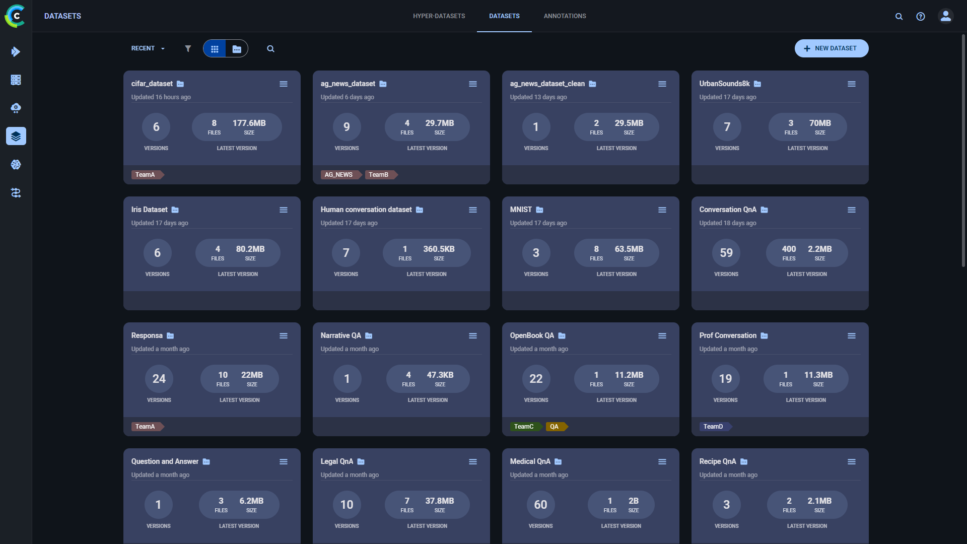 Dataset page