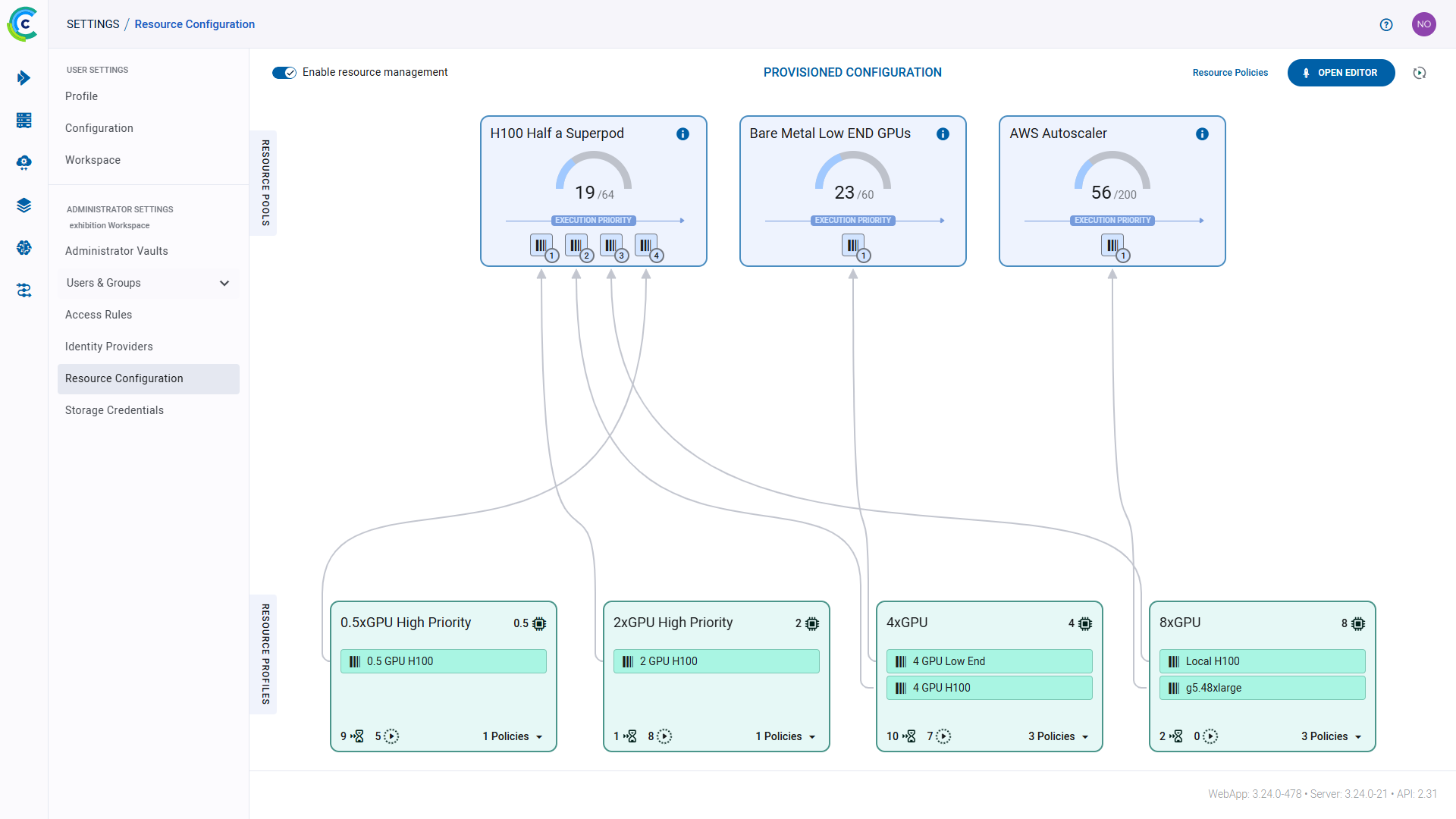 Figure 3: ClearML Resource Policy Manager