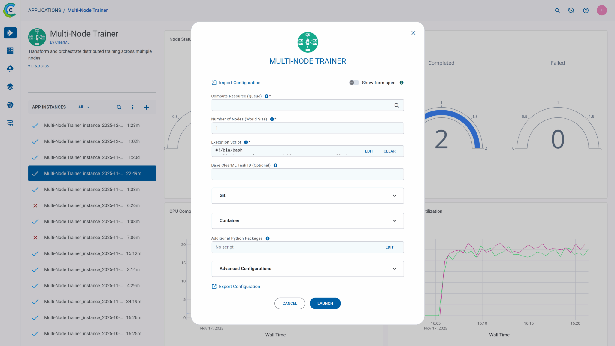 Multi Node Distributed Training Multi-node Training | ClearML